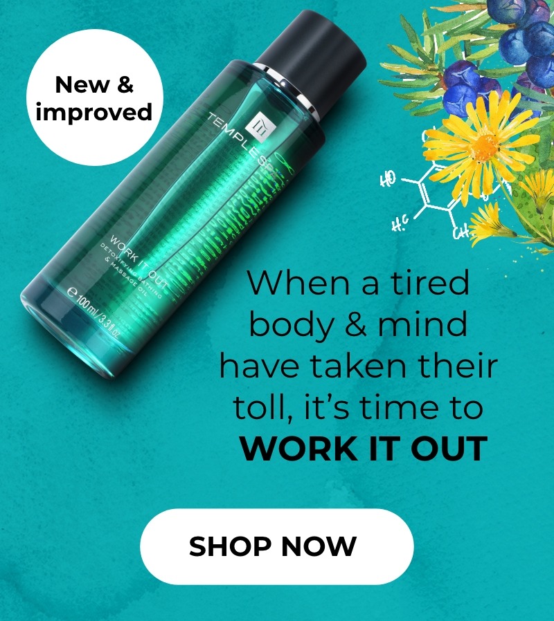 New and improved WORK IT OUT massage oil